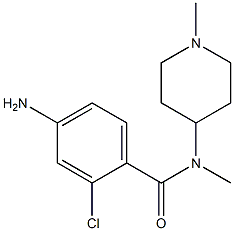 4-amino-2-chloro-N-methyl-N-(1-methylpiperidin-4-yl)benzamide