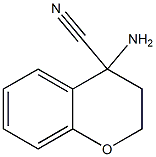 4-amino-3,4-dihydro-2H-1-benzopyran-4-carbonitrile Structure