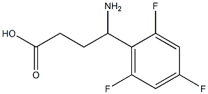 4-amino-4-(2,4,6-trifluorophenyl)butanoic acid Struktur