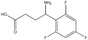 4-amino-4-(2,4,6-trifluorophenyl)butanoic acid,,结构式