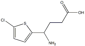 4-amino-4-(5-chlorothiophen-2-yl)butanoic acid,,结构式