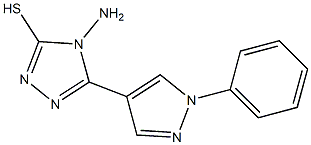 4-amino-5-(1-phenyl-1H-pyrazol-4-yl)-4H-1,2,4-triazole-3-thiol|