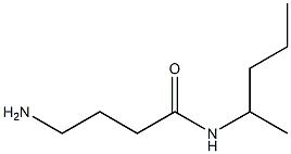 4-amino-N-(1-methylbutyl)butanamide 化学構造式