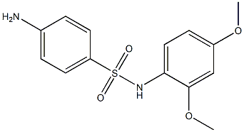 4-amino-N-(2,4-dimethoxyphenyl)benzene-1-sulfonamide 结构式