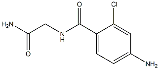4-amino-N-(2-amino-2-oxoethyl)-2-chlorobenzamide,,结构式