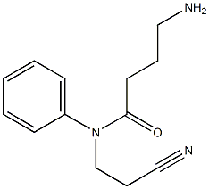 4-amino-N-(2-cyanoethyl)-N-phenylbutanamide Structure