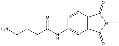 4-amino-N-(2-methyl-1,3-dioxo-2,3-dihydro-1H-isoindol-5-yl)butanamide Struktur