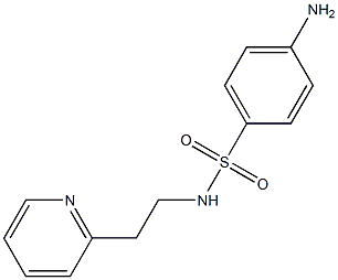4-amino-N-(2-pyridin-2-ylethyl)benzenesulfonamide 结构式