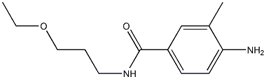 4-amino-N-(3-ethoxypropyl)-3-methylbenzamide,,结构式