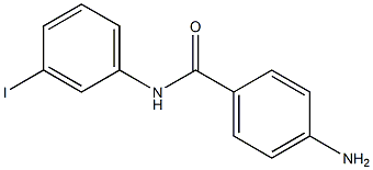 4-amino-N-(3-iodophenyl)benzamide Struktur
