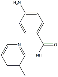 4-amino-N-(3-methylpyridin-2-yl)benzamide Struktur