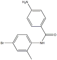 4-amino-N-(4-bromo-2-methylphenyl)benzamide,,结构式