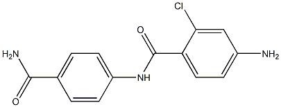 4-amino-N-(4-carbamoylphenyl)-2-chlorobenzamide Structure