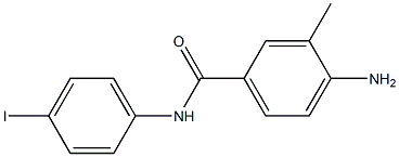 4-amino-N-(4-iodophenyl)-3-methylbenzamide 化学構造式