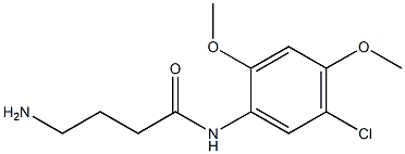 4-amino-N-(5-chloro-2,4-dimethoxyphenyl)butanamide 化学構造式