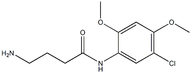 4-amino-N-(5-chloro-2,4-dimethoxyphenyl)butanamide 结构式