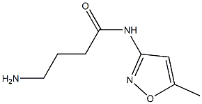 4-amino-N-(5-methylisoxazol-3-yl)butanamide 化学構造式