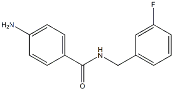 4-amino-N-[(3-fluorophenyl)methyl]benzamide Structure