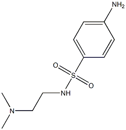 4-amino-N-[2-(dimethylamino)ethyl]benzenesulfonamide Struktur