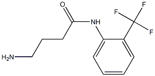 4-amino-N-[2-(trifluoromethyl)phenyl]butanamide Structure