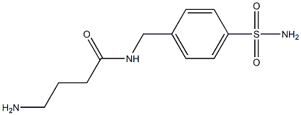 4-amino-N-[4-(aminosulfonyl)benzyl]butanamide Struktur