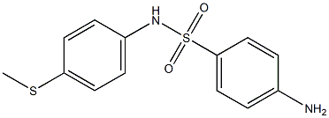 4-amino-N-[4-(methylsulfanyl)phenyl]benzene-1-sulfonamide 结构式