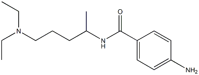 4-amino-N-[5-(diethylamino)pentan-2-yl]benzamide 化学構造式