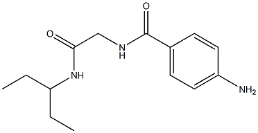 4-amino-N-{2-[(1-ethylpropyl)amino]-2-oxoethyl}benzamide Structure