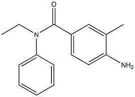 4-amino-N-ethyl-3-methyl-N-phenylbenzamide Struktur
