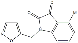 4-bromo-1-(1,2-oxazol-5-ylmethyl)-2,3-dihydro-1H-indole-2,3-dione