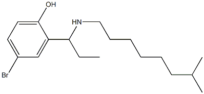4-bromo-2-{1-[(7-methyloctyl)amino]propyl}phenol,,结构式