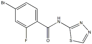  4-bromo-2-fluoro-N-(1,3,4-thiadiazol-2-yl)benzamide