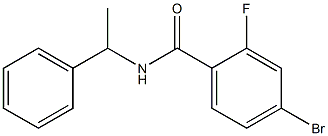 4-bromo-2-fluoro-N-(1-phenylethyl)benzamide Structure