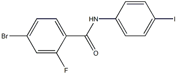 4-bromo-2-fluoro-N-(4-iodophenyl)benzamide Structure