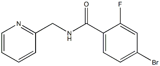 4-bromo-2-fluoro-N-(pyridin-2-ylmethyl)benzamide Structure