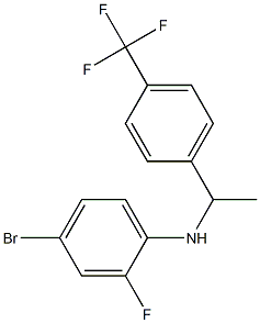 4-bromo-2-fluoro-N-{1-[4-(trifluoromethyl)phenyl]ethyl}aniline