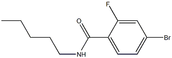 4-bromo-2-fluoro-N-pentylbenzamide,,结构式
