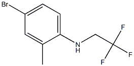 4-bromo-2-methyl-N-(2,2,2-trifluoroethyl)aniline,,结构式