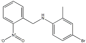 4-bromo-2-methyl-N-[(2-nitrophenyl)methyl]aniline Structure