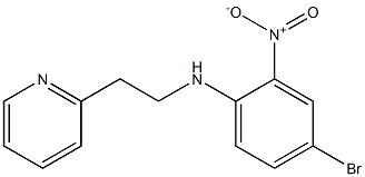 4-bromo-2-nitro-N-[2-(pyridin-2-yl)ethyl]aniline,,结构式