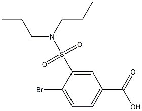 4-bromo-3-(dipropylsulfamoyl)benzoic acid Structure