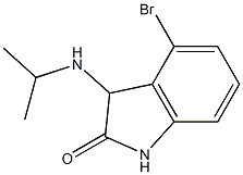 4-bromo-3-(propan-2-ylamino)-2,3-dihydro-1H-indol-2-one Structure