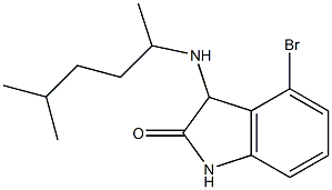 4-bromo-3-[(5-methylhexan-2-yl)amino]-2,3-dihydro-1H-indol-2-one Structure