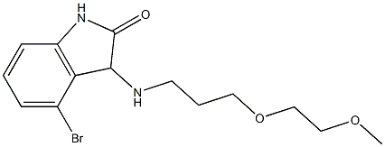 4-bromo-3-{[3-(2-methoxyethoxy)propyl]amino}-2,3-dihydro-1H-indol-2-one