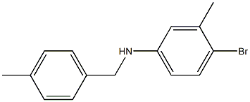 4-bromo-3-methyl-N-[(4-methylphenyl)methyl]aniline Structure