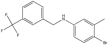  4-bromo-3-methyl-N-{[3-(trifluoromethyl)phenyl]methyl}aniline