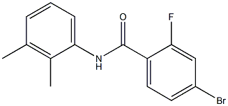 4-bromo-N-(2,3-dimethylphenyl)-2-fluorobenzamide,,结构式