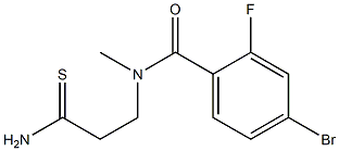 4-bromo-N-(2-carbamothioylethyl)-2-fluoro-N-methylbenzamide,,结构式