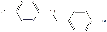 4-bromo-N-[(4-bromophenyl)methyl]aniline,,结构式