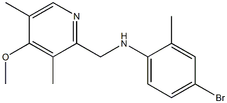  4-bromo-N-[(4-methoxy-3,5-dimethylpyridin-2-yl)methyl]-2-methylaniline